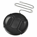 Univeral 77mm Center Pinch Snap-on Front Lens Cap for DSLR Camera M7N2