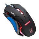 T7 USB Wired Gaming Mouse 6 Button 2400DPI Colorful Backlight Optical Mouse