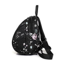 Planet Star Print Teenage Girls School Leather Backpack Women Shoulder Bag