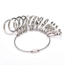 US Standard Metal Jewelry Measure Gauge Finger Ring Sizer Tool Size 0-13 LI