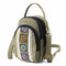 Embroidery Canvas Crossbody Bag Cell phone Pouch Coin Purse for Women Girls J5S1