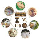 5 Pcs Natural Wooden Playing Chewing Toys For Small Animal Hamster Gerbil M J3E6