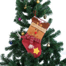 Large Christmas Sock Children Candy Gifts Bag Home Party Decor(Elk)