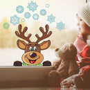 DIY Christmas Stickers Window Glass Decorative Decals Xmas Poster (F)