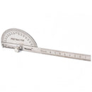 Angle rulerprotractor stainless steel ruler 180degree square woodworking tool %o