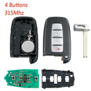 Car Smart Remote Key 4 Buttons Fit For 2011 2012 2013 2014 Hyundai Sonata S