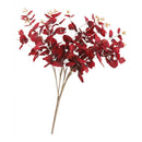 19inch Artificial Eucalyptus Leaves Branch Silk Leaves Green Wedding Decor Red