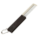 Chocolate Color Offwhite Plastic Hairdressing Travel Folding Comb with Mirr X9Q1