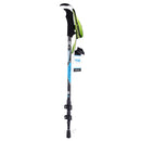 Carbon Fiber Telescopic Skiing Climbing Stick Trekking Hiking Pole Blue
