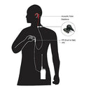10Pcs 2 Pin PTT MIC Earpiece Covert Tube In-Ear Headset for Kenwood TYT Bao