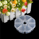 diamond painting boxes mini 8 grids rhinestone gems plastic box round storage BX
