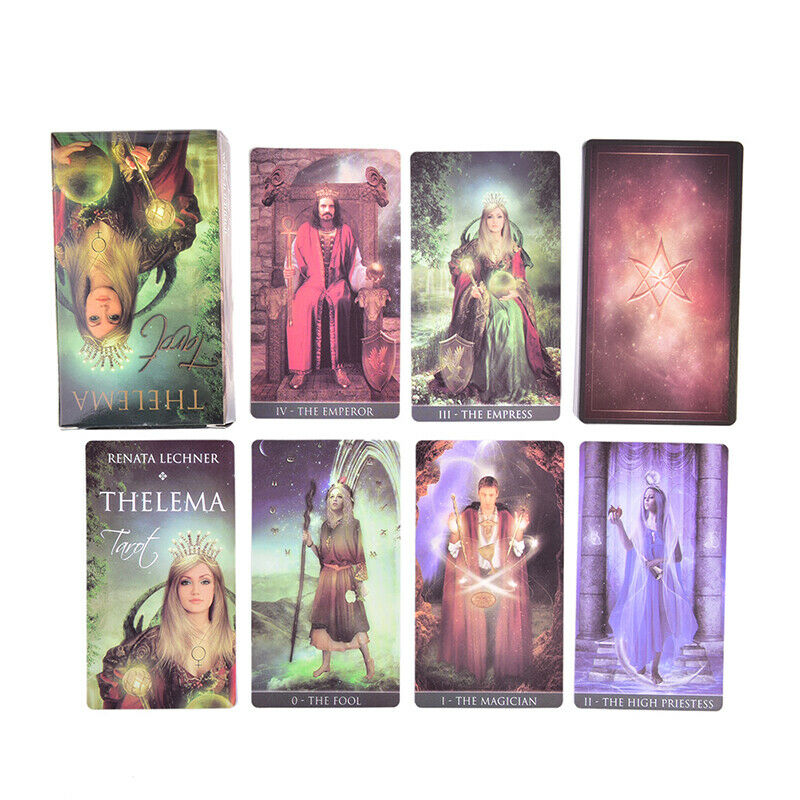 Thelema Tarot Cards Deck Tarot Card Board Game Fate Entertainment Party Play Ew