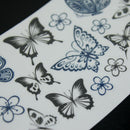 2Pcs Fashion Butterfly Design Temporary Tattoo Stickers Body Beauty Art Pa OYJ