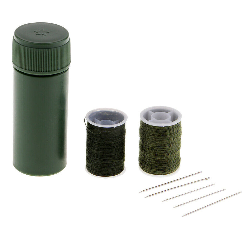1 Set Green Portable Needle and Thread Sewing Kit for Daily Home Travel Used