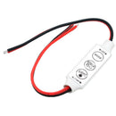 Mini 3Key 12V Single Color LED Brightness Dimmer Controll Switch For Strip Lig..