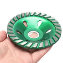 1Pc 4 Inch Concrete Diamond Wheel Green Diy Grinding Disc For Cutting Marbl