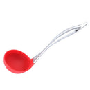 1pc silicone head stainless steel handle spoon cooking tool kitchen accesso P9J2