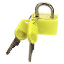 3PCS 23mm Brass Padlock Travel Luggage Padlocks Lock(Colour: Blue/Yellow/Re O8H8