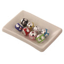 20x Metallic Style Acrylic Loose Beads for DIY Necklace Bracelet Jewelry