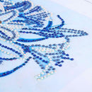 5D DIY Special Shaped Diamond Painting Blue Flowers Cross Stitch Embroidery