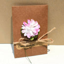 20pcs DIY Paper Handmade Dry Flower Invitation Greeting Card with Envelope