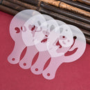 16Pcs/Set Cake Cupcake Stencil DIY Coffee Cappuccino Mold Variety Decoration Hn