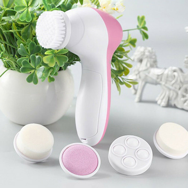 5 in 1 Facial Cleanser Electric Wash Face Machine Beauty Massager Brush