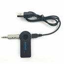 Black AUX 3.5mm Wireless Bluetooth Audio Music Receiver Hands-free Call TBY