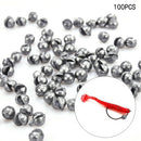 100Pcs Fishing Solid Circular Split Shot Lead Sinker Fishing Tackle Accessories