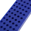 Laboratory Lab Plastic 60 Sockets 11mm Diameter Test Tube Stand Holder Blue R8D7