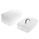 3 Layer Stackable Clear Plastic Jewelry Beads Box Organizer Storage