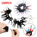 100pcs Release Pin Ejector Wire Kit Extractor Terminal Removal Connector Set