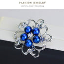 1X Fashion Personality Rhinestone Flowers Women's Brooch Pin Rhinestone Cov X6I7