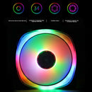 Jonsbo FR-701 3Pin+4Pin RGB LED Light Cooling Fan PC Case Chassis Heatsink Fan