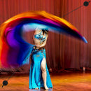 1 Pair Adjustable Belly Dance Thrown Ball Poi Balls for Poi Veil Stage Perf F4S3