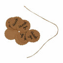 Wedding Kraft Brown Paper Tags 100pcs Thank You Party Wedding Scalloped Kra