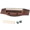 4 String Guitar Ukulele Rosewood Bridge Set Saddle Nut for Musical Instrume