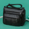 Retro Solid Shoulder Handbags Braided Women PU Multi-pocket Messenger Bag