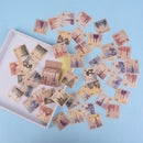 46pcs national stamps paper decor diy diary scrapbooking label stickME