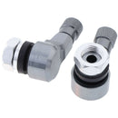 2x Anodized Direction Motorcycle Tire Tyre Valve Dust Cap for Yamaha Grey