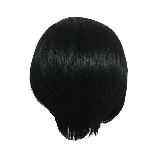 10 Inch Synthetic Short Straight Hair Wigs For Women Black Wig Short Bob Wi D4S7
