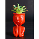 2pcs Human Portrait Sculpture Flower Pots Vases Succulent Cactus Planters