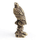 5X(China'S Archaize Eagle Small Statue Valuable Collection Of Beautiful Br G9S8)