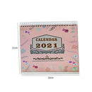 Desk Calendar 2021 New Year Work Note Creative Schedule (Large Flower)