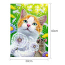 5D DIY Full Drill Diamond Painting Cat Mouse Cross Stitch Embroidery Kits