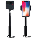 Selfstick Extendable Pole 1/4'' Selfie Stick Monopod Rotatable For GoPro