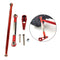 Metal Steering Servo Rod Linkage for 1/12 MN86K MN86KS RC Carwler Red
