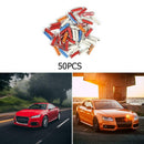 50pcs European Classic Car Fuse Kit 5A 8A 16A 25A Torpedo Automotive Fuse A