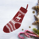Christmas Stockings Home Decoration Candy Knitted Bag Tree Pendant (Red)