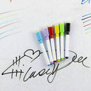 8 Colors Dry Erase White Board Marker Pen Fine Point Eraser Pen Built-in T3 K3J0